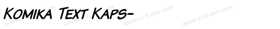 Komika Text Kaps字体转换